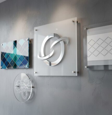 custom acrylic business signs – office logo wall signs & printed acrylic signage