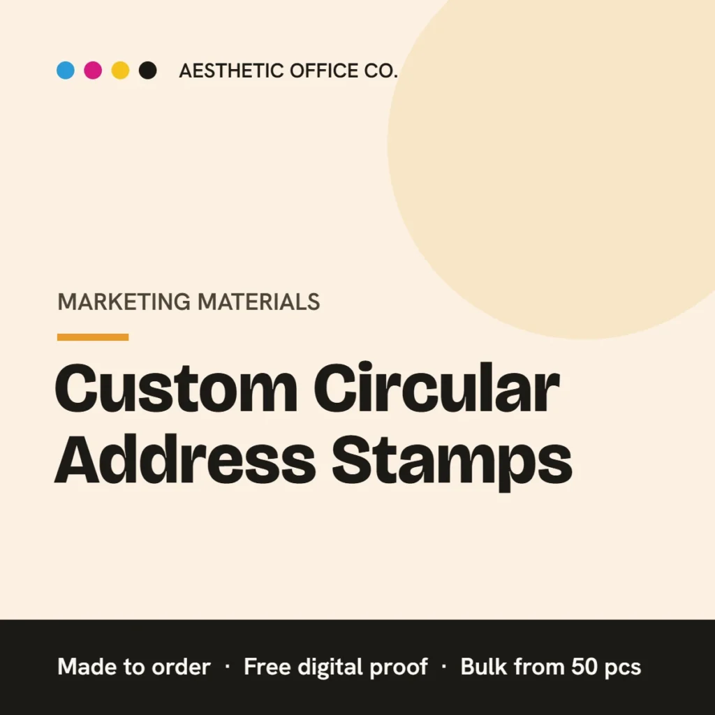 Circular Address Stamps