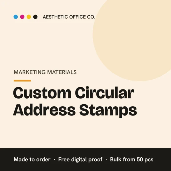 Custom Circular Address Stamps