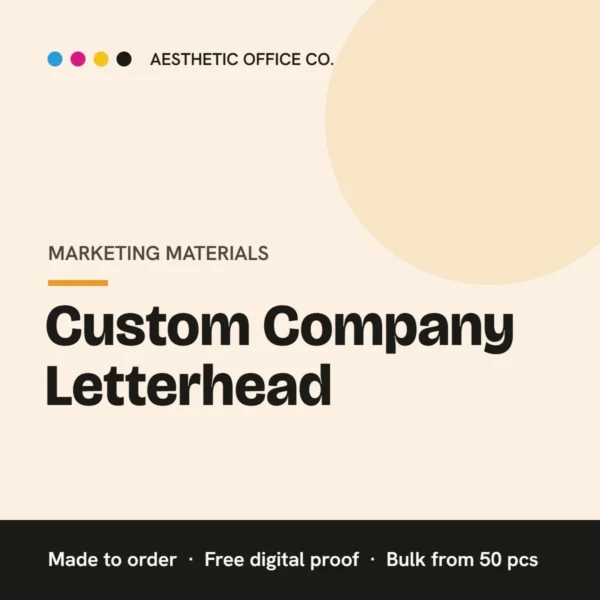 Custom Company Letterhead