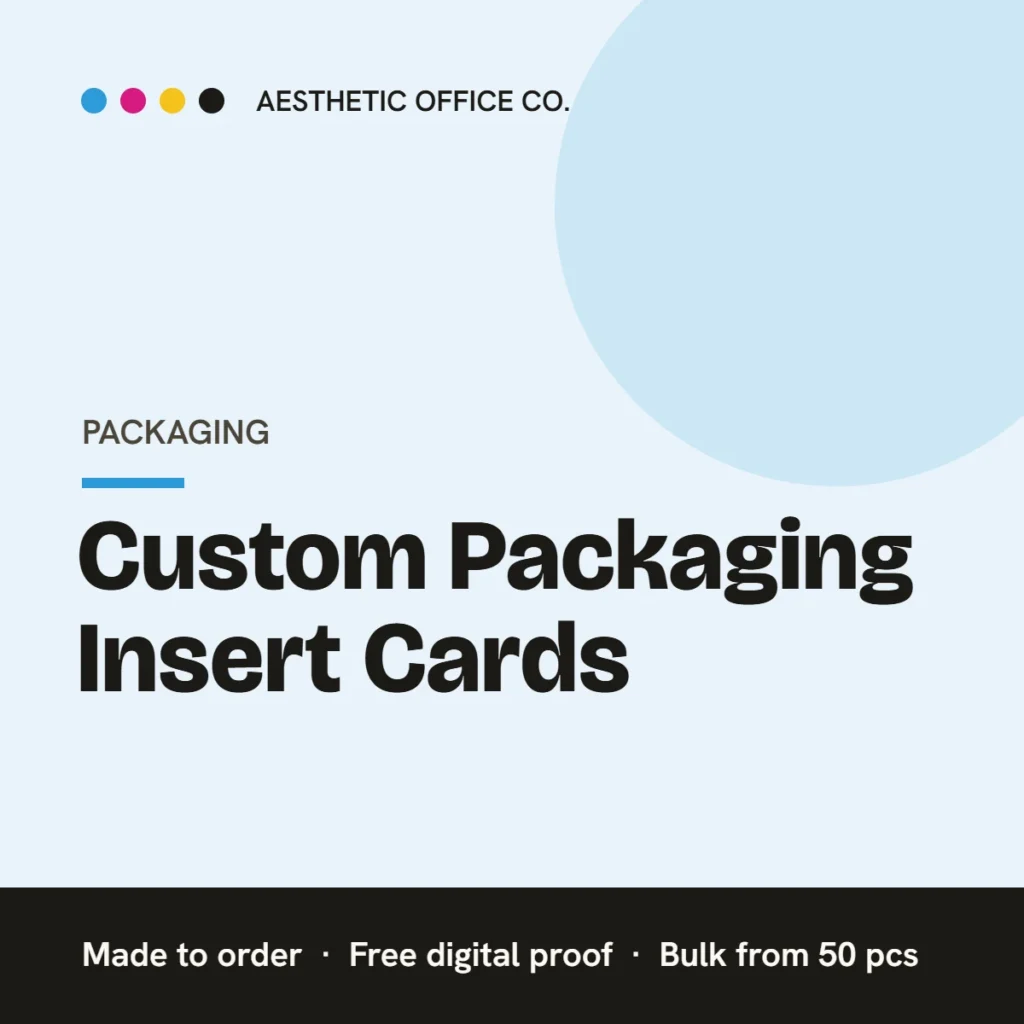 Packaging Insert Cards