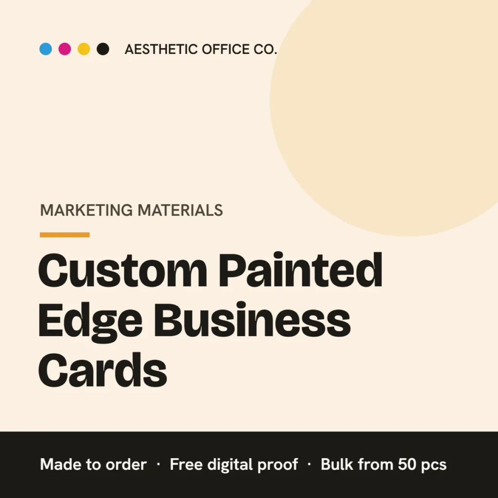 Painted Edge Business Cards