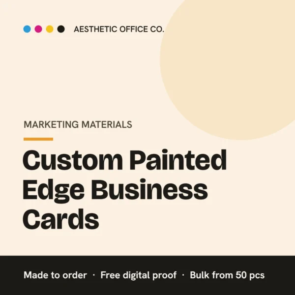 Custom Painted Edge Business Cards