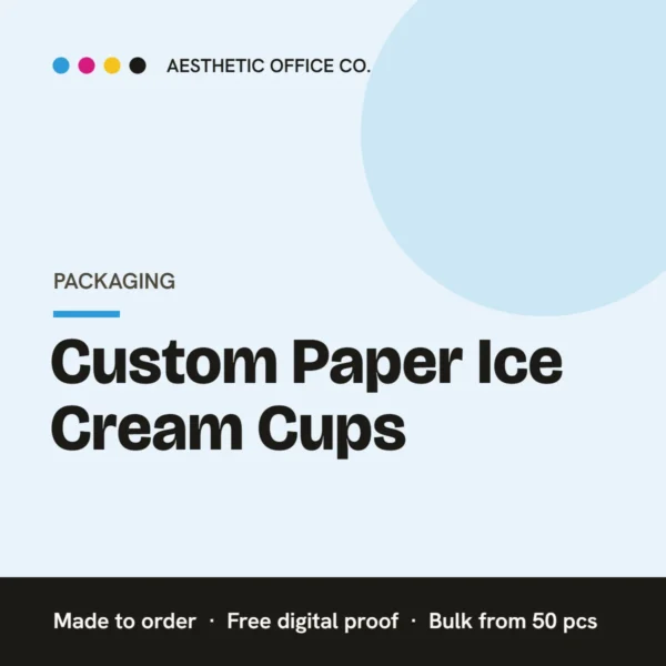 Custom Paper Ice Cream Cups