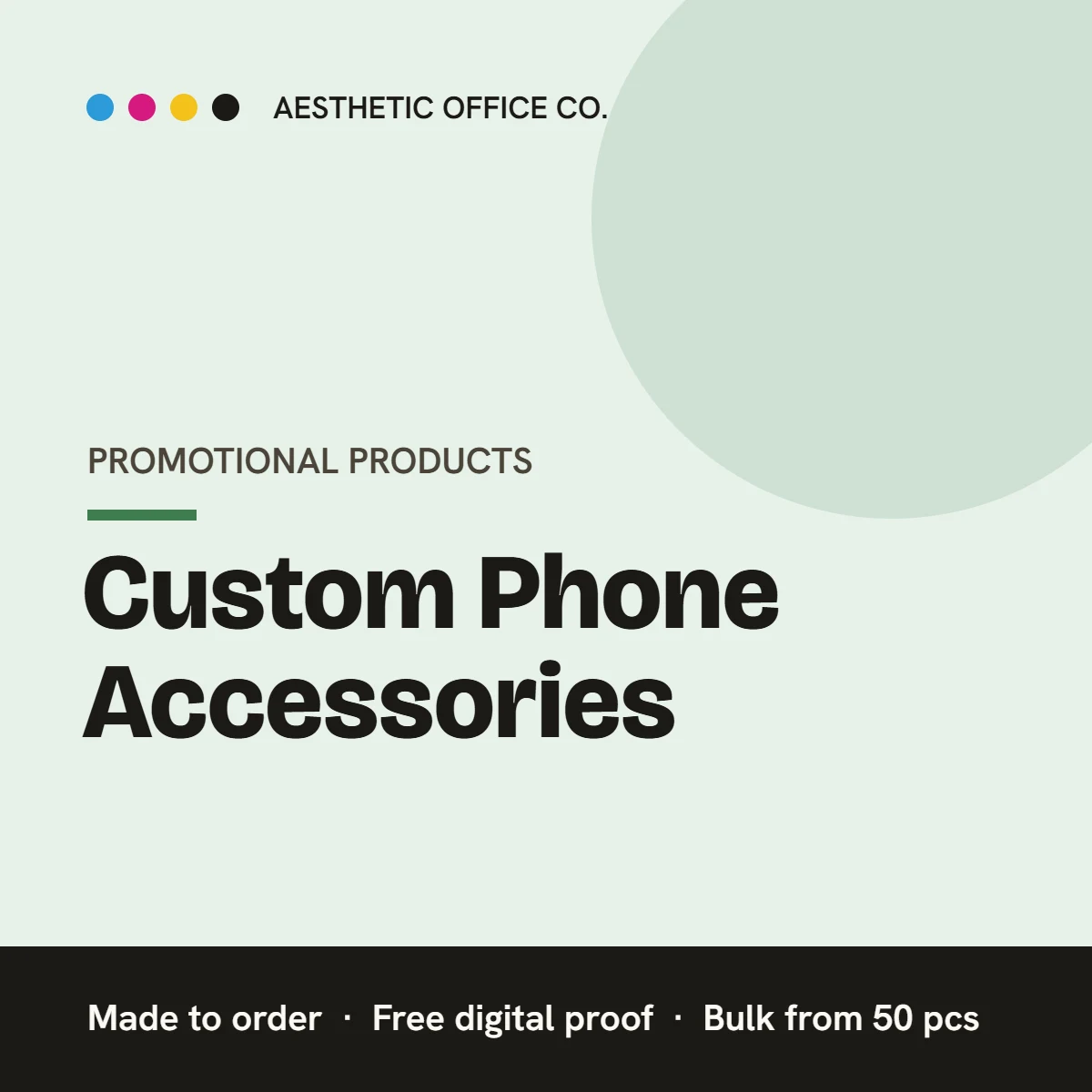 Custom Phone Accessories – custom printed by Aesthetic Office Co.