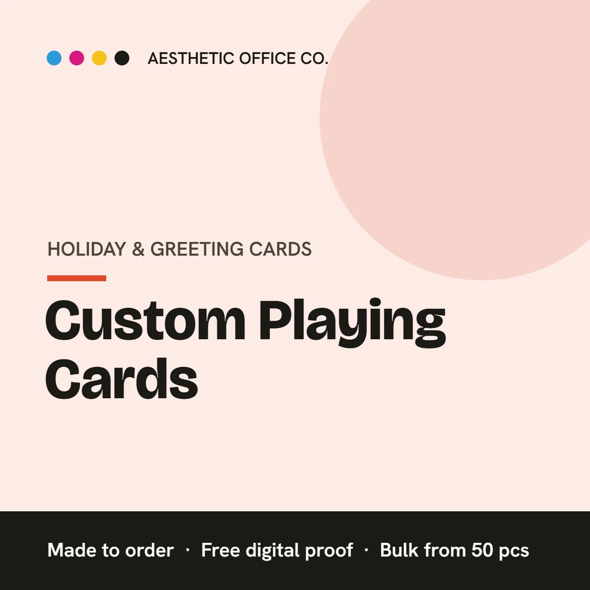 Custom Playing Cards – custom printed by Aesthetic Office Co.