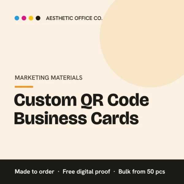 Custom QR Code Business Cards