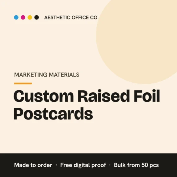 Custom Raised Foil Postcards
