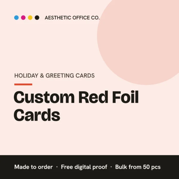 Custom Red Foil Cards