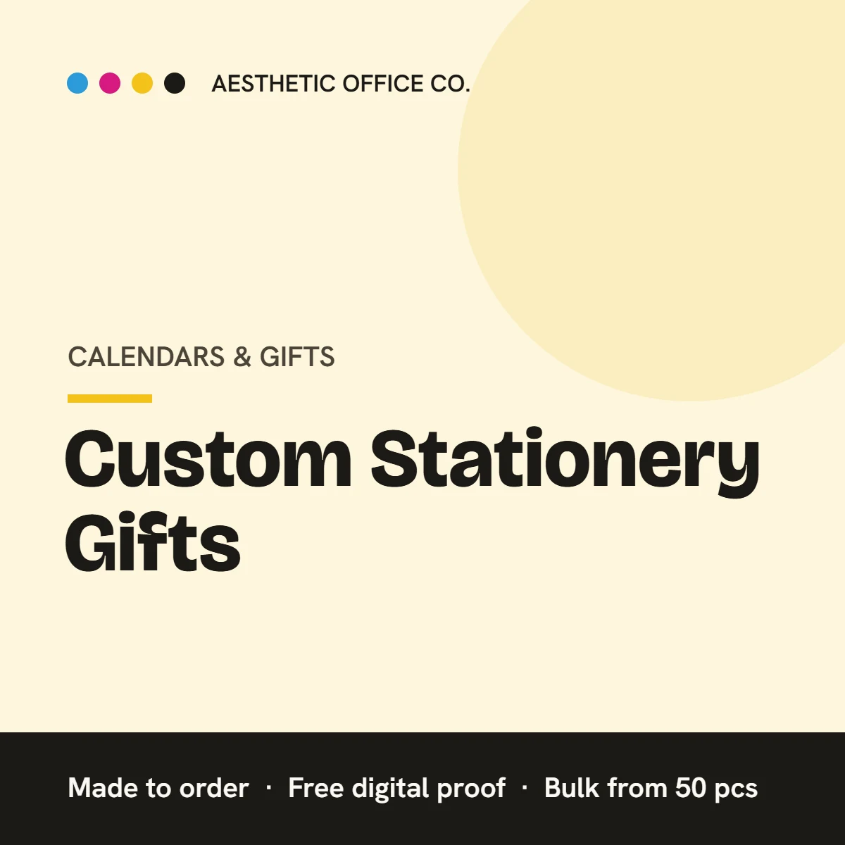 Custom Stationery Gifts – custom printed by Aesthetic Office Co.