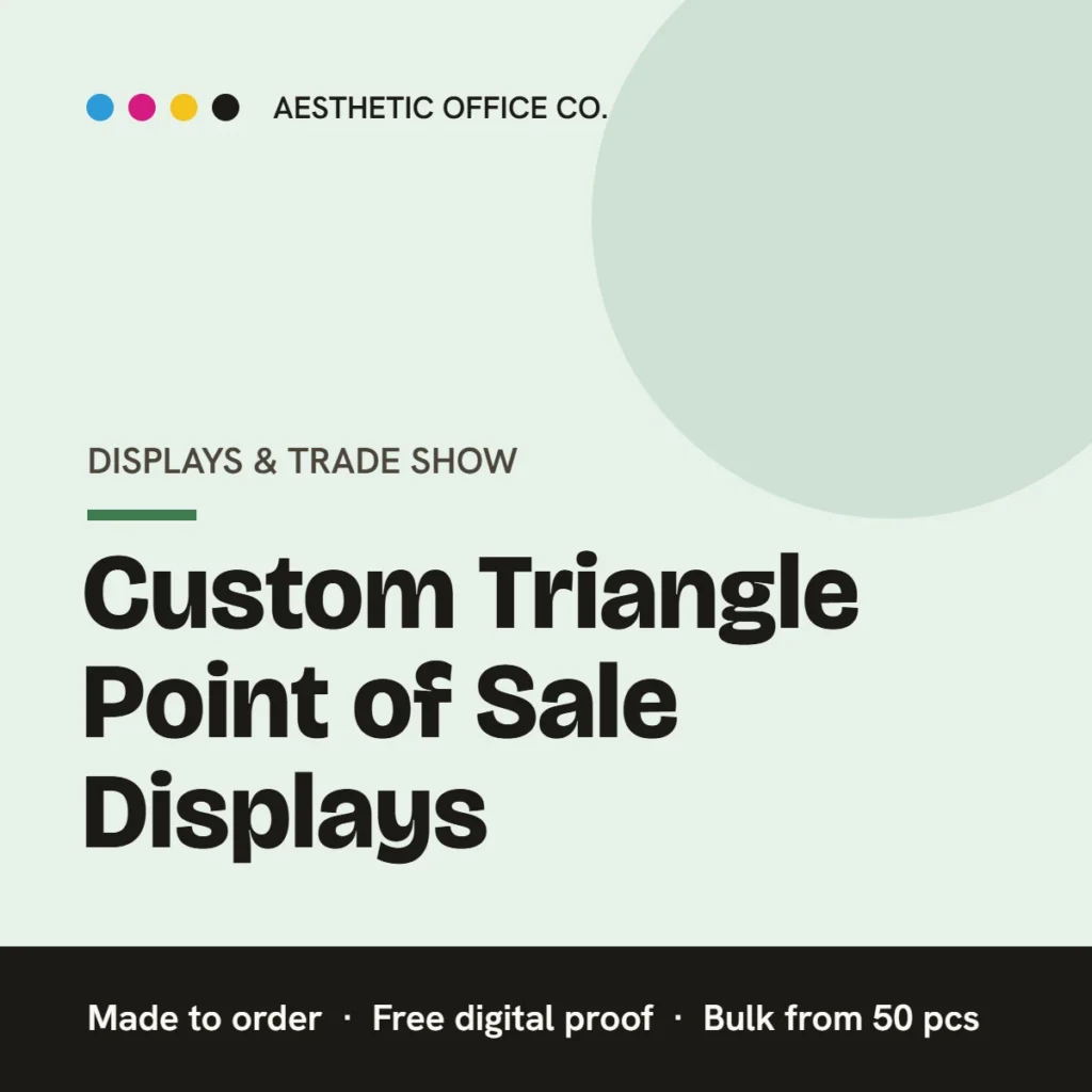 Triangle Point of Sale Displays