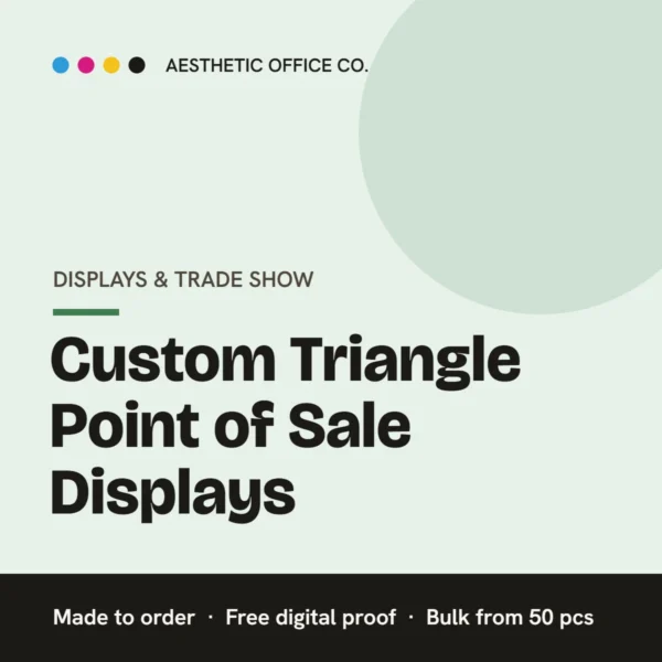Custom Triangle Point of Sale Displays