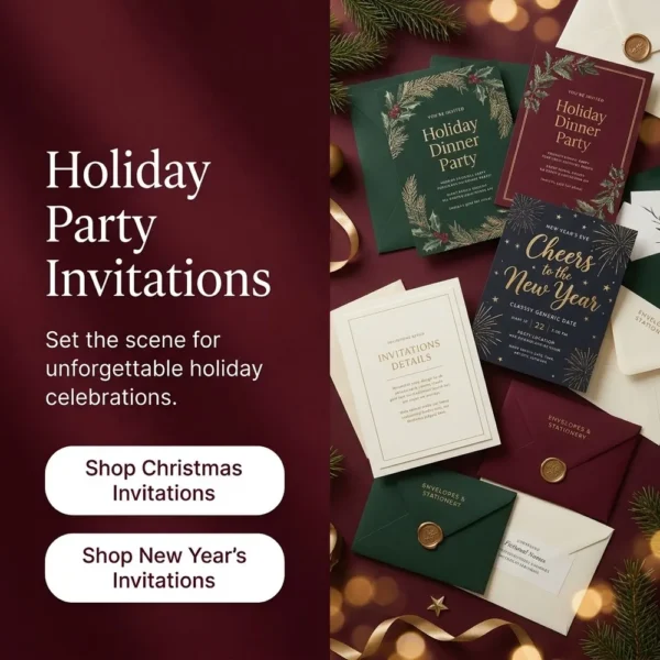 Custom Holiday Party Invitations