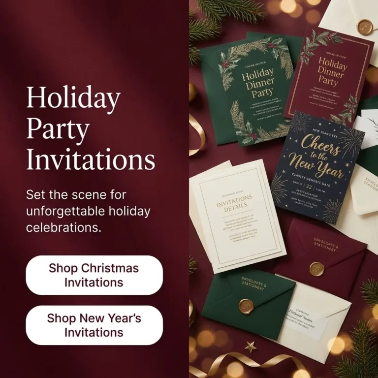 Custom Holiday Party Invitations