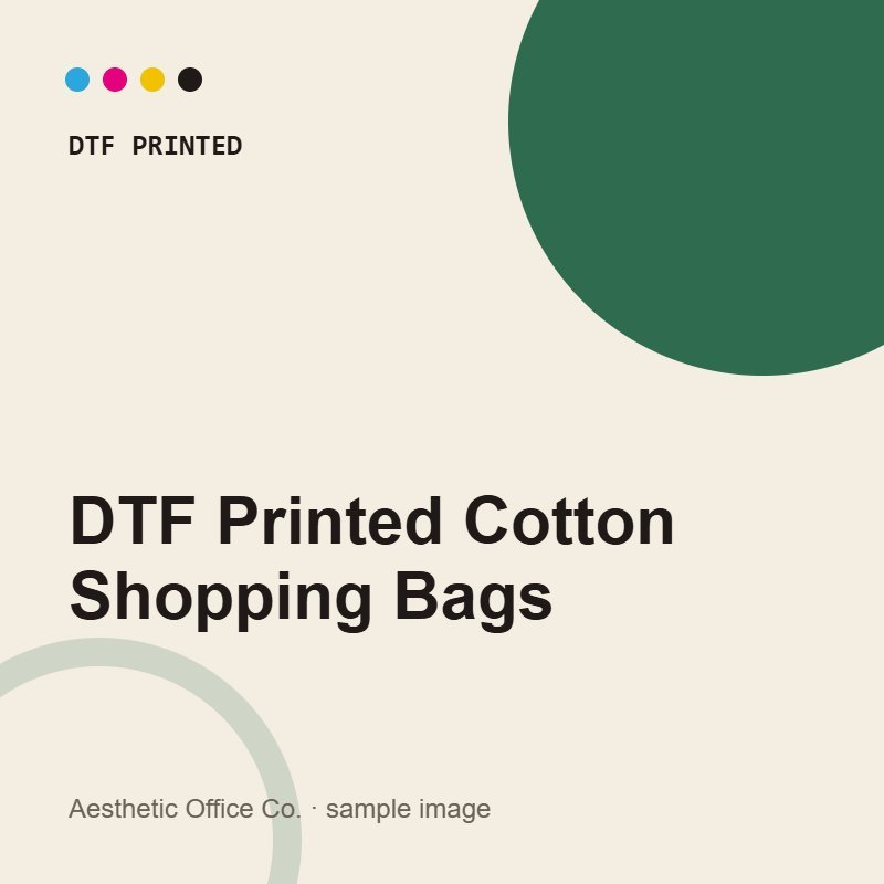 DTF Printed Cotton Shopping Bags