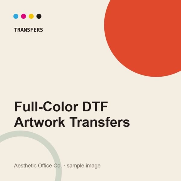 Custom Full-Color DTF Artwork Transfers