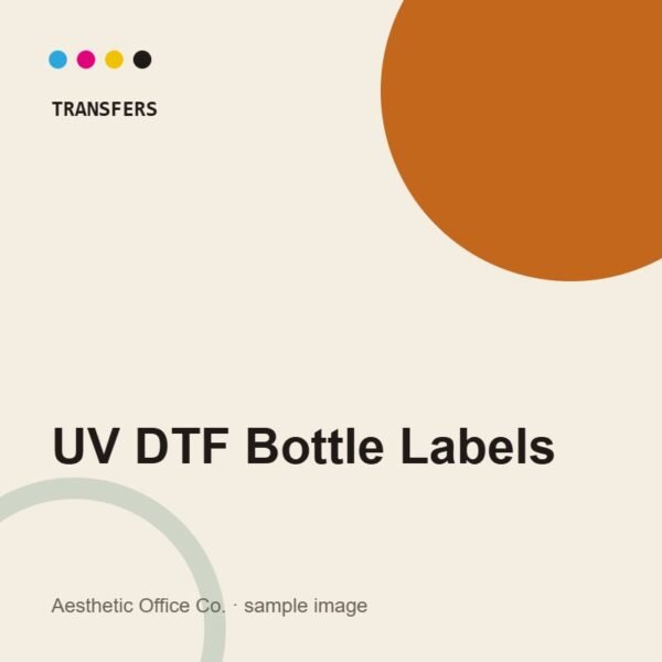 Custom UV DTF Bottle Labels