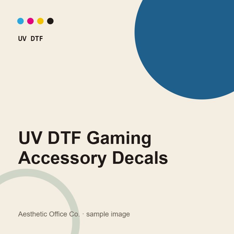 UV DTF Gaming Accessory Decals