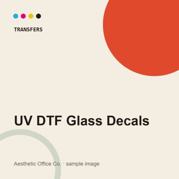 Custom UV DTF Glass Decals