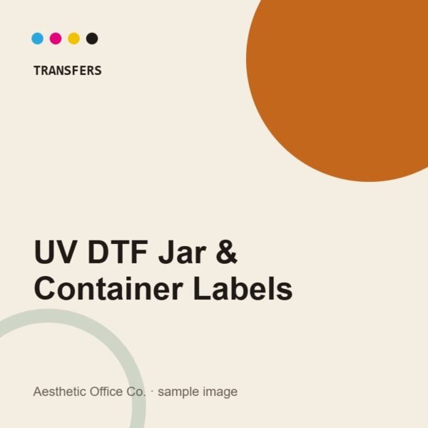 Custom UV DTF Jar & Container Labels