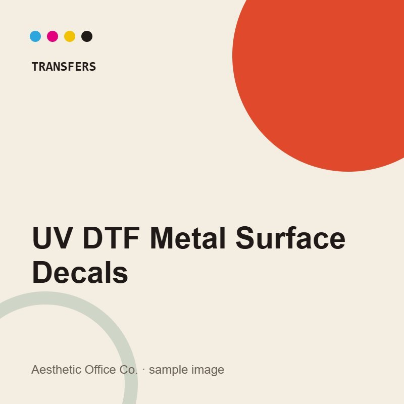 UV DTF Metal Surface Decals