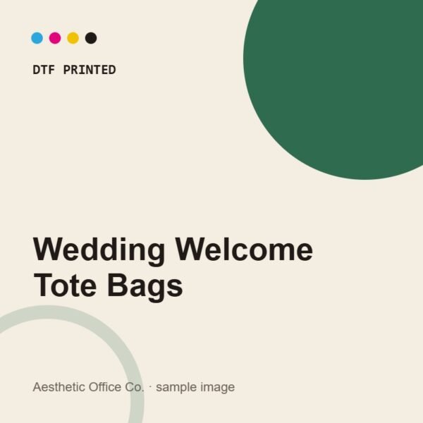 Custom Wedding Welcome Tote Bags